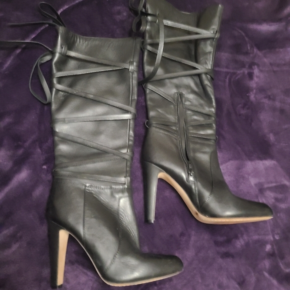 Vince Camuto Shoes - Vince camuto knee high black boots heel height 4in